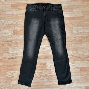 Tommy Hilfiger Black Denim Beaded Sides Stretch Denim Skinny Jeans 10